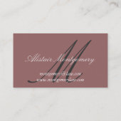 弁護士のモノグラムのカスタマイズ可能な名刺 名刺 (裏面)