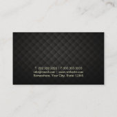 弁護士のモノグラムの金ゴールドのリースの弁護士 名刺 (裏面)