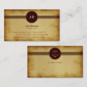 弁護士のモノグラム|の弁護士 名刺 (正面/裏面)