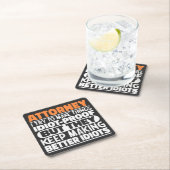 弁護士のユーモア名言集 スクエアペーパーコースター (インサイチュ)