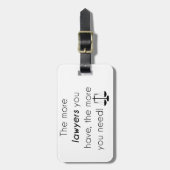 弁護士のユーモア ラゲッジタグ (正面縦)