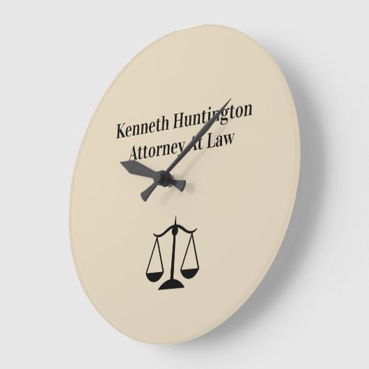 弁護士のロゴの法律事務所の時計 ラージ壁時計 (傾斜)