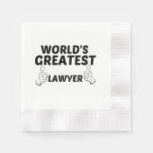 弁護士の世界一 縁ありカクテルナプキン (正面)