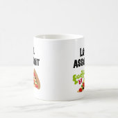 弁護士の助手(おもしろいな)ピザTシャツ コーヒーマグカップ (中央)