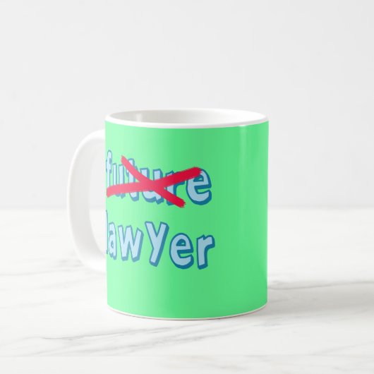弁護士の卒業プロダクト コーヒーマグカップ (正面左)