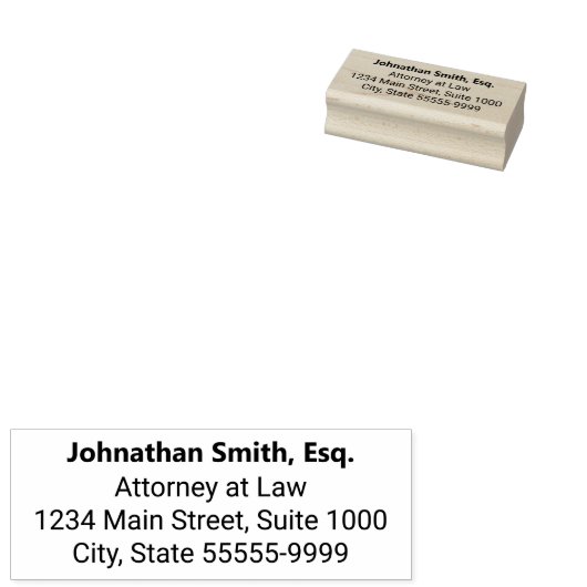 弁護士の名はっきりした称及び差出人住所 ラバースタンプ (押印)