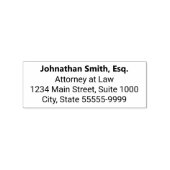 弁護士の名はっきりした称及び差出人住所 ラバースタンプ (インプリント)