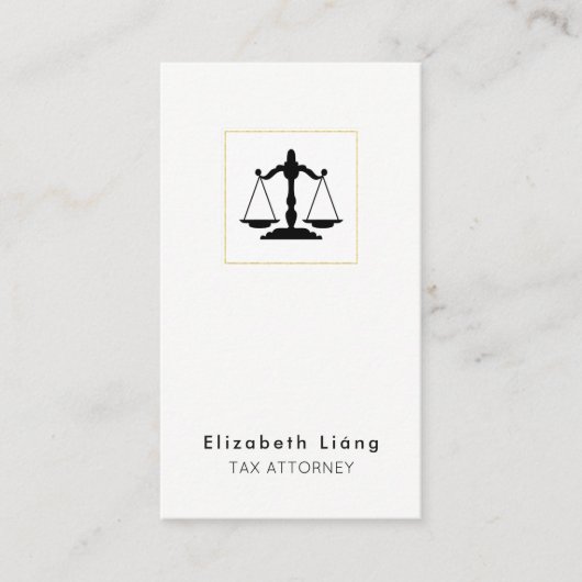 弁護士の名刺のテンプレート 名刺 (正面)