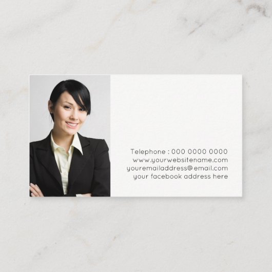 弁護士の名刺のテンプレート 名刺 (裏面)