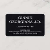 弁護士の名刺を読む相談員 名刺 (正面)