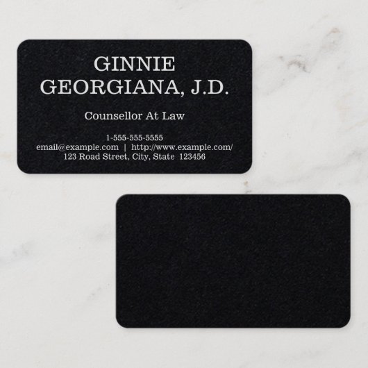 弁護士の名刺を読む相談員 名刺 (正面/裏面)