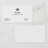 弁護士の名刺1 名刺 (正面/裏面)