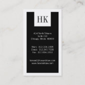 弁護士の名刺 名刺 (裏面)