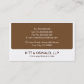 弁護士の名刺 名刺 (裏面)