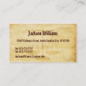 弁護士の名刺 名刺 (裏面)