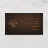 弁護士の名刺 名刺 (裏面)