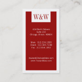 弁護士の名刺 名刺 (裏面)