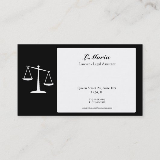 弁護士の名刺 名刺 (正面)