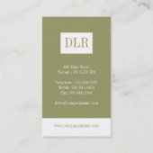 弁護士の名刺 名刺 (裏面)