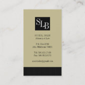 弁護士の名刺 名刺 (裏面)