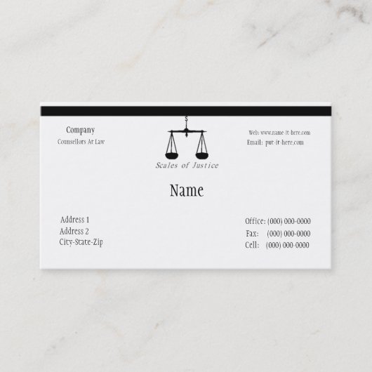 弁護士の名刺II 名刺 (正面)