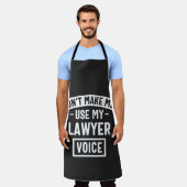 弁護士の声を使わせるな エプロン (着用した状態)