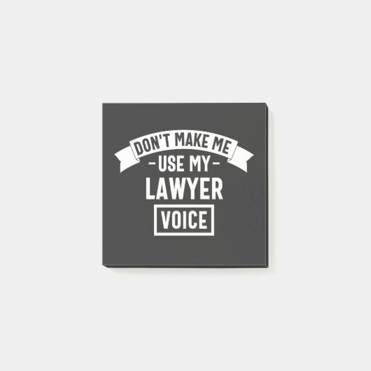 弁護士の声を使わせるな ポストイット (正面)