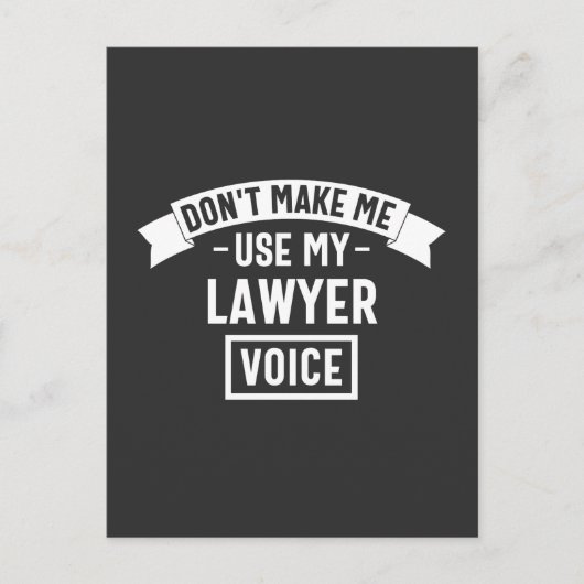 弁護士の声を使わせるな ポストカード (正面)