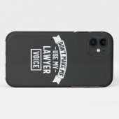 弁護士の声を使わせるな Case-Mate iPhoneケース (裏面(横))