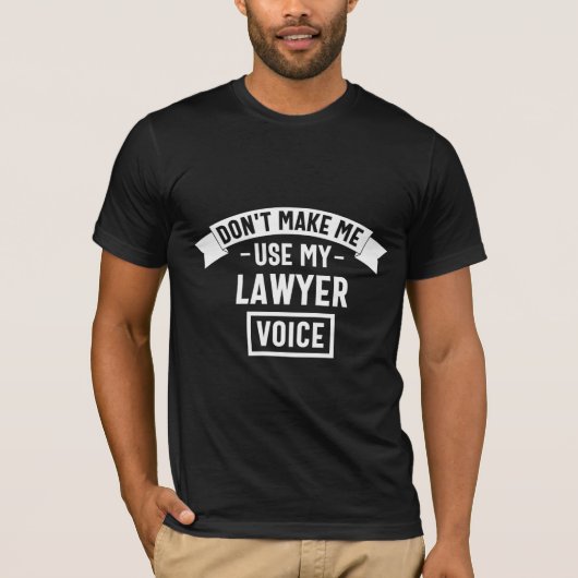 弁護士の声を使わせるな Tシャツ (正面)