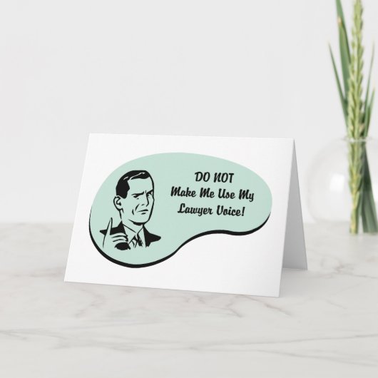弁護士の声 カード (正面)