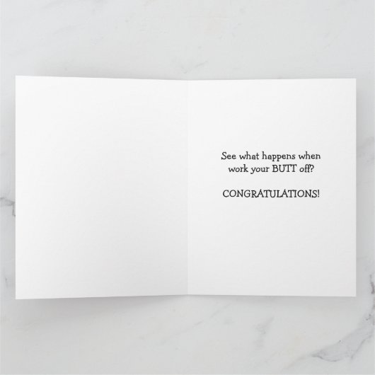 弁護士の大きおもしろいいグリーティングカード カード (内部)