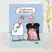 弁護士の大きおもしろいいグリーティングカード カード (黄色い花)