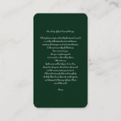 弁護士の女性と祈りの言葉 エンクロージャーカード (裏面)