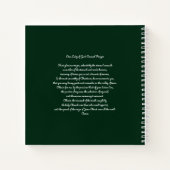 弁護士の女性と祈りの言葉 ノートブック (裏面)