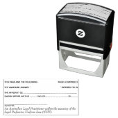 弁護士の宣誓供述書の付属書類ページ番号合法 セルフインキングスタンプ (インサイチュ)