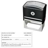 弁護士の宣誓供述書の付属書類ページ番号法律NSW セルフインキングスタンプ (インサイチュ)