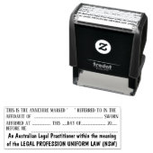 弁護士の宣誓供述書NSW法事務書類 セルフインキングスタンプ (インサイチュ)