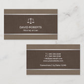 弁護士の弁護士のクラシックなタン革ブラウンベルト 名刺 (正面/裏面)