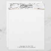 弁護士の弁護士のモダンな大理石の石造りの質 レターヘッド (正面/裏面)