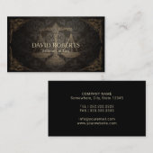 弁護士の弁護士のヴィンテージはダマスク織の法律事務所を組み立てました 名刺 (正面/裏面)