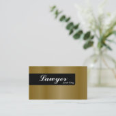 弁護士の弁護士の名刺のシンプルの金ゴールド 名刺 (スタンド正面)