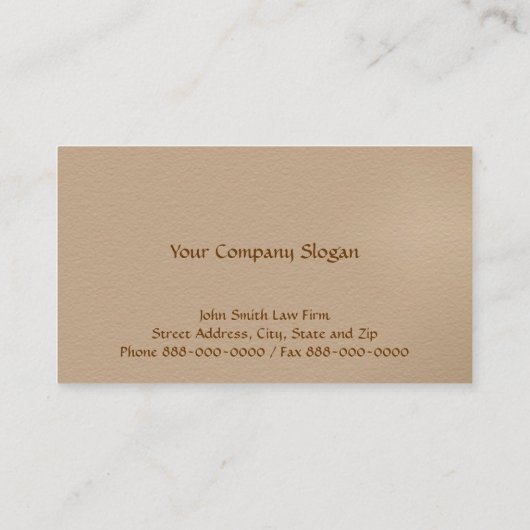 弁護士の弁護士の名刺 名刺 (裏面)