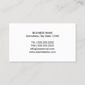 弁護士の弁護士の平野のミニマリスト 名刺 (裏面)