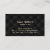 弁護士の弁護士の正義のスケールのモダンのばら色の金ゴールド 名刺 (裏面)