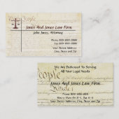 弁護士の弁護士の記号の法的名刺 名刺 (正面/裏面)
