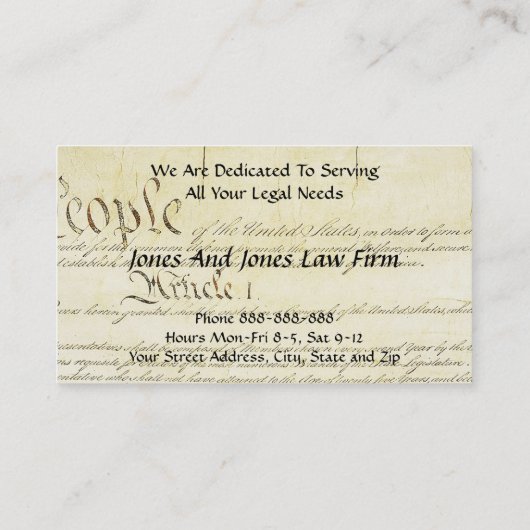 弁護士の弁護士の記号の法的名刺 名刺 (裏面)