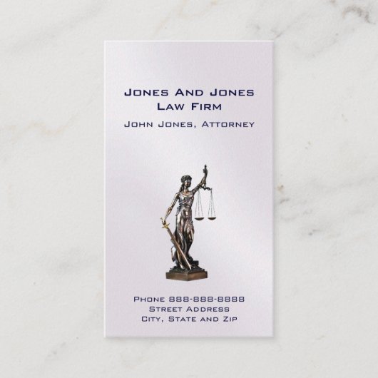 弁護士の弁護士の記号の法的名刺 名刺 (正面)