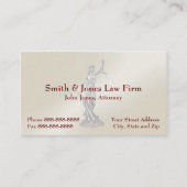 弁護士の弁護士の記号の法的名刺 名刺 (正面)