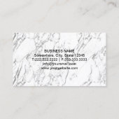 弁護士の弁護士の金ゴールドのスケールのモダンな大理石の質 名刺 (裏面)